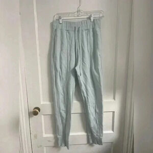 Reuben Oliver French Terry Blue Drawstring Jogger Pants Size M